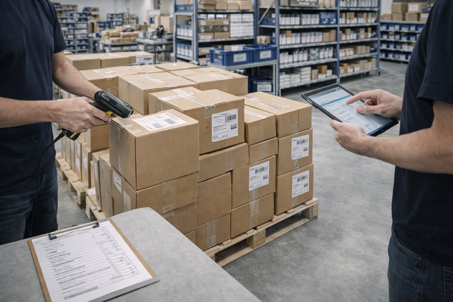 Wareneingang und Lagerung